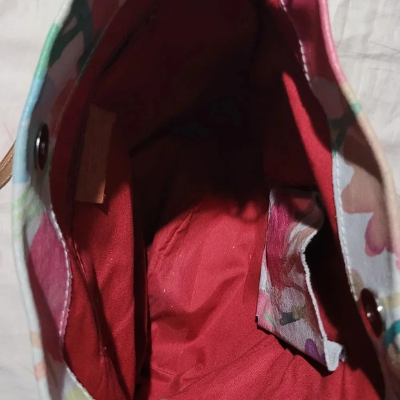 Leather Maurizio Taiuti floral crossbody bag - Picture 3 of 9